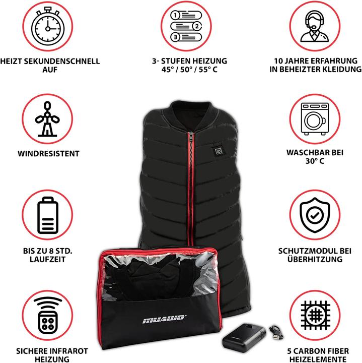 Produktbild Muawo Beheizbare Weste (M)