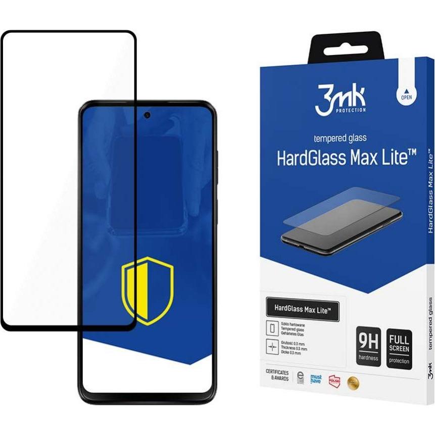 3MK HardGlass Max Lite Motorola Moto G23 czarnyblack Fullscreen Glass (1 Stück, Motorola Moto G23), Smartphone Schutzfol...