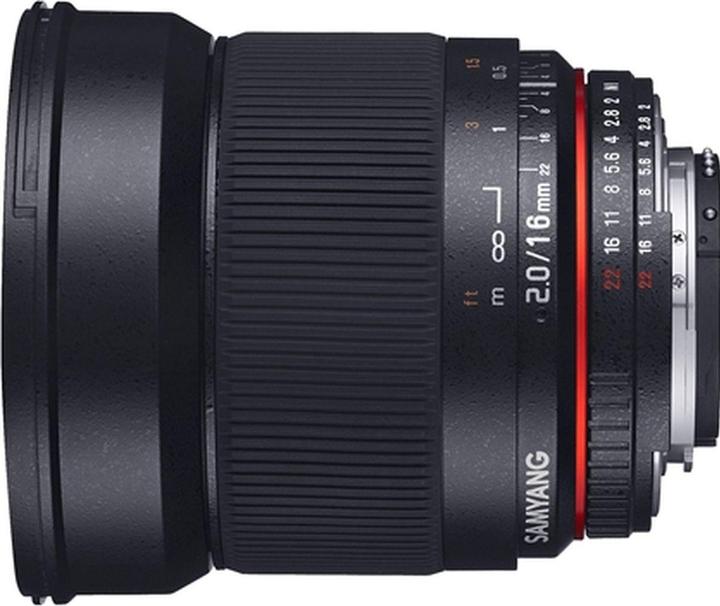 Actual product image Samyang 16mm F2.0 Fuji X (Fujifilm X, APS-C / DX)
