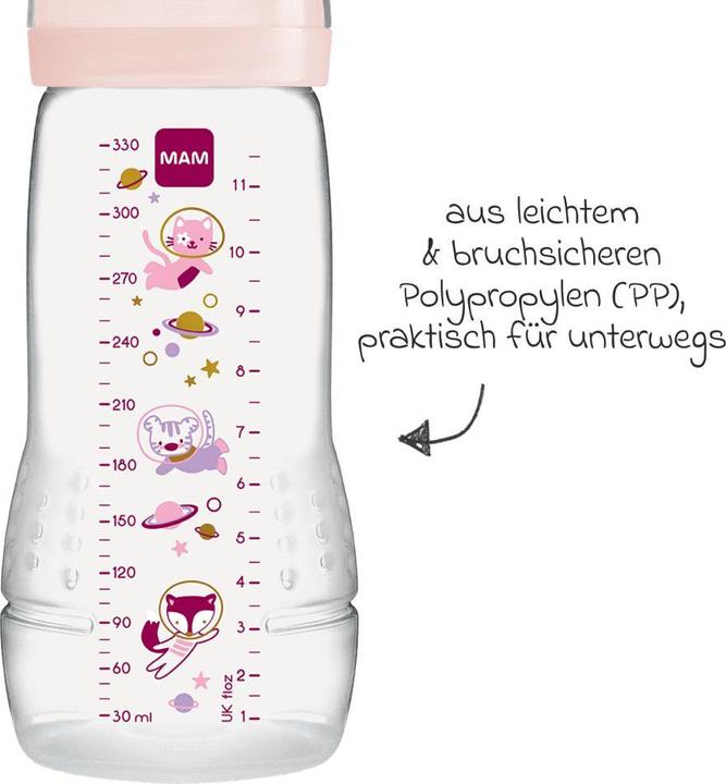 Produktbild MAM Easy Active 330 ml, 4+ Mon., 2 Stk, Weltall (330 ml)