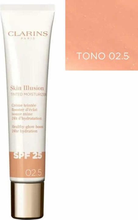 Immagine prodotto Clarins Skin Illusion - Getönte Feuchtigkeitscreme Spf25 02.5 (Crema solare viso, SPF 25, 40 ml)