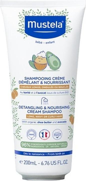 Image du produit Mustela Shampooing de soin pour bébé pour faciliter le démêlage (200 ml, Shampoing liquide)