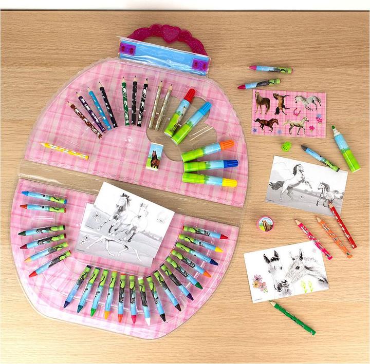 Produktbild Undercover Malset Koffer Pferde 51-teilig