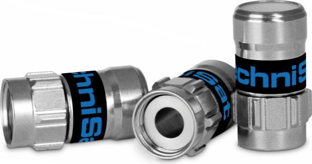 Productafbeelding TechniSat F-connector zelf installeren 3,9 - 100 stuks. (Stekkers en connectoren)