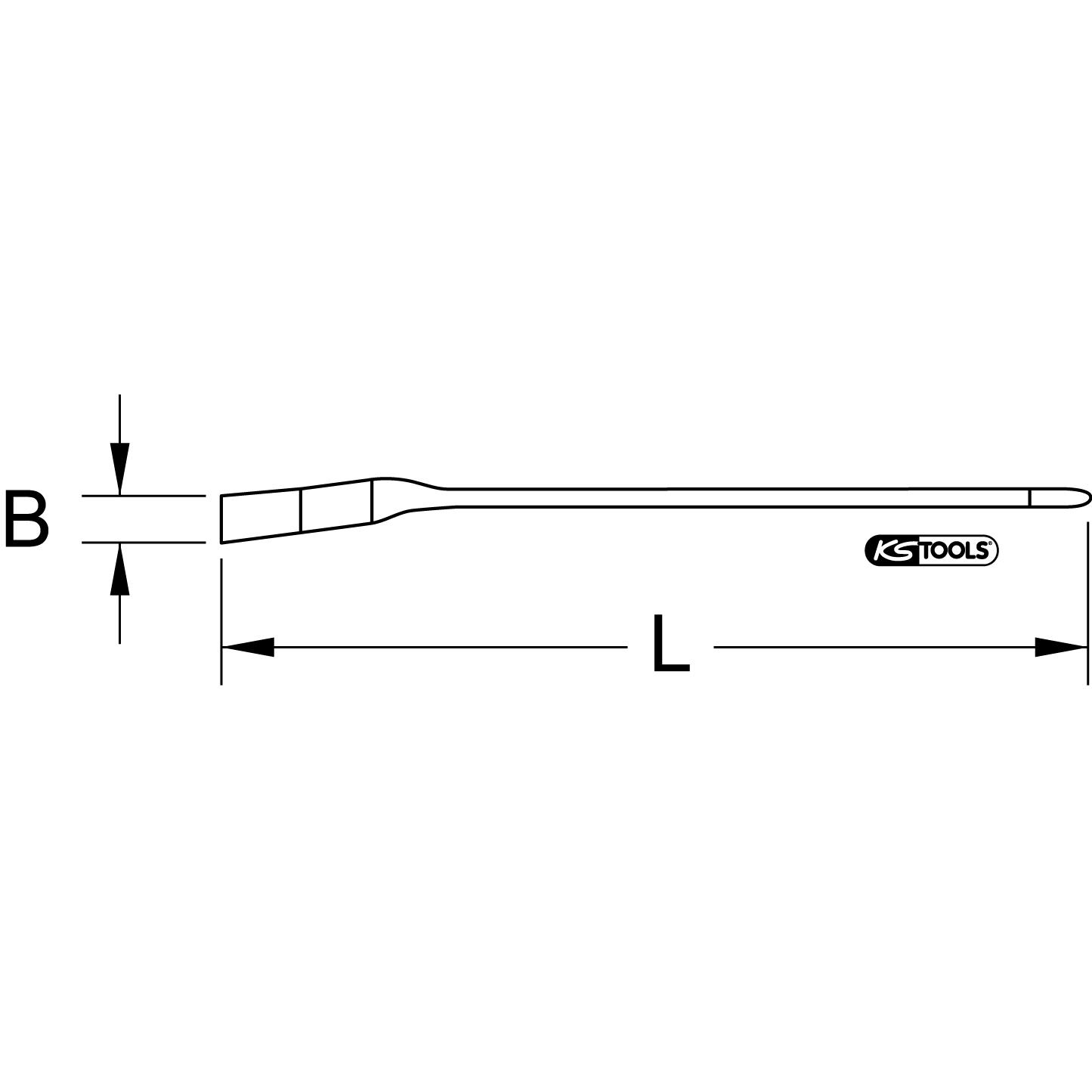 Thumbnail - KS Tools, Pinsel, Isolierter Staubpinsel, gebogen, 25mm (25 mm)