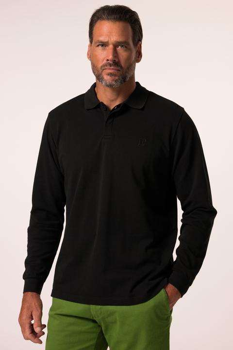 Produktbild JP1880 JP 1880 Langarm-Poloshirt, Piqué, verdeckte Knopfleiste (5XL)