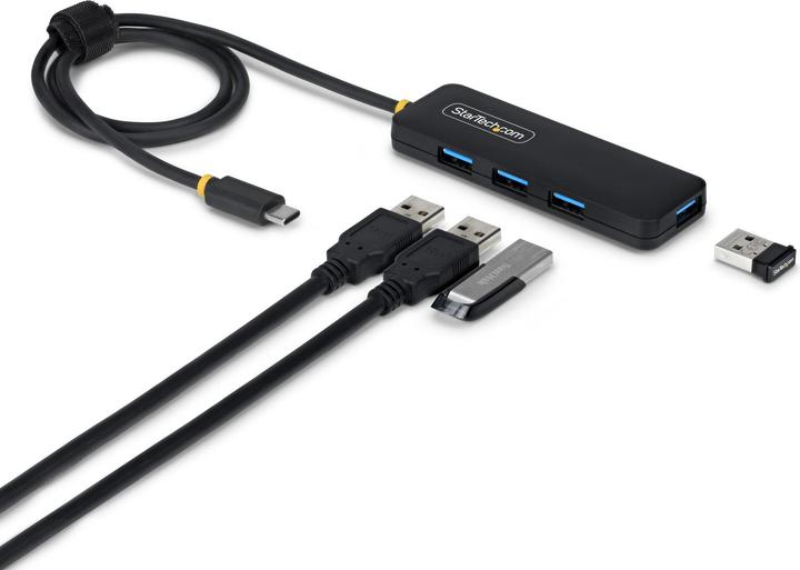 Produktbild StarTech 4-Port USB-C Hub Compact Powered Nms Ns Perp (USB-C, 4 Ports)