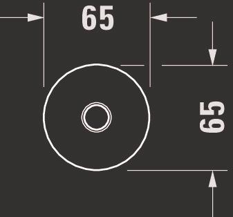Image du produit Duravit Raccord au plafond rd Ros 300 Taille du raccord DN 15 sw mat