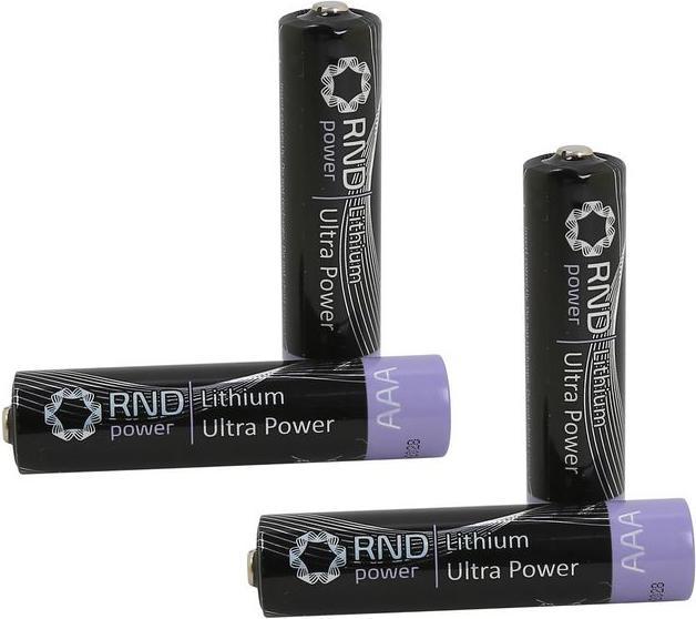 Actual product image RND Primary battery, lithium, AAA, 1.5V, Ultra Power, pack of 4 (4 pcs., AAA, 1200 mAh)
