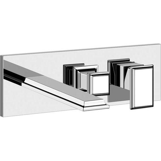 Gessi, Badarmatur, Eleganza, Fertigmontageset, für WANNE-Einhebelmischer, mit festem Wannenauslauf und 2-Wege Um