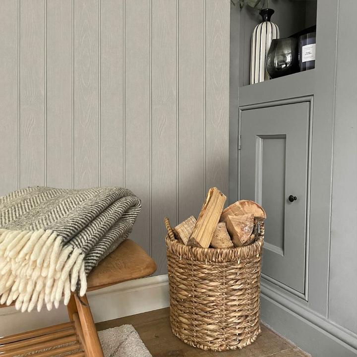 Actual product image Belgravia Beaded Wood Panel Wallpaper