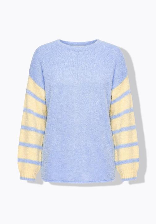 Produktbild Angel of Style Pullover, Loose Fit, Ringel-Ballonärmel (54)