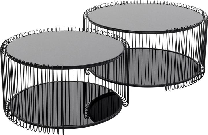Produktbild Kare Design Couchtisch Wire Double Schwarz (2/Set)