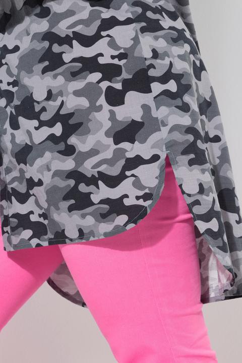 Produktbild Angel of Style Longbluse, Straight Fit, farbiger Leo und Camouflage (54)