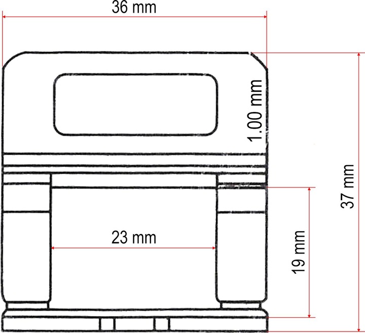 Produktbild XPOtool Fliesen Nivelliersystem Set Pro 2000 Keile 5000 Laschen 1,0mm Boden Wand (Keil)