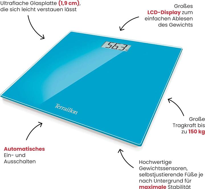 Immagine prodotto Terraillon Bilancia elettronica quadrata TX1500 (150 kg)