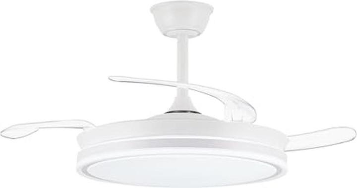Produktbild Wonderlamp Opklapbare LED-Ventilator mit App, Fernbedienung, Dimmfunktion und Stilleinsatz