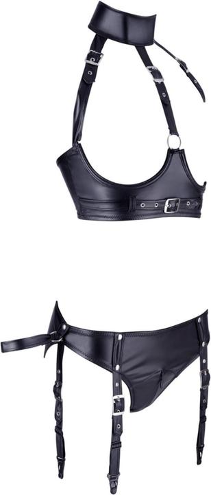 Actual product image Cottelli Collection Ouvert-BH & Straps-Slip (M)