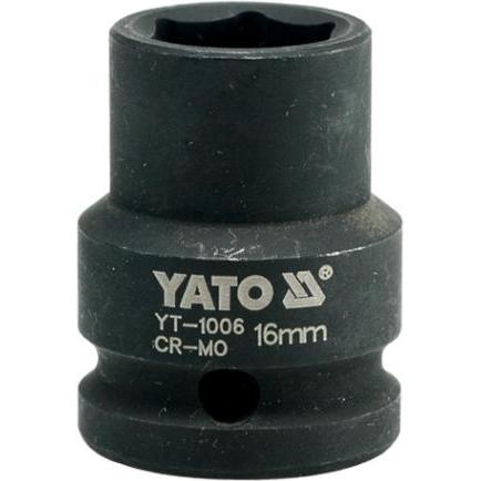 Yato, Chiave a bussola + esagonale, esagonale 1/2 e quotata corta 16 mm (16 mm)