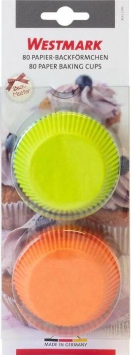 Produktbild Westmark 80 Muffin Papier-Backförmchen, farbig, 4-farbig sortiert (7.50 cm)