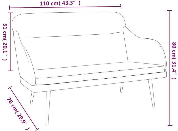 Image du produit vidaXL Sitzbank (76 cm)