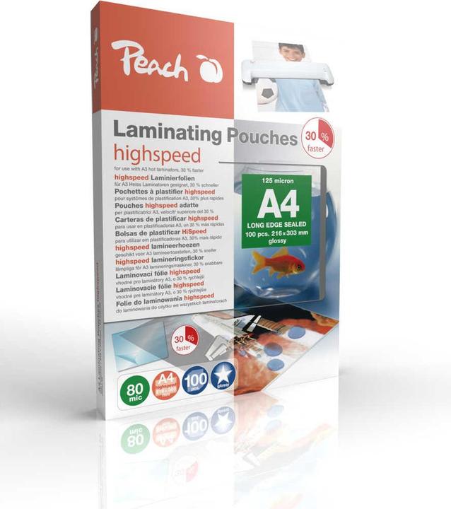 Actual product image Peach Pp580-22 (A4, 100 pcs., 80 µm)