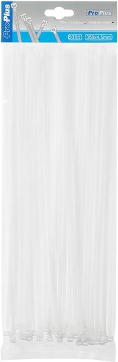 Actual product image ProPlus Cable tie 350x4,5mm 50 pieces white (140 mm, 50 pcs.)