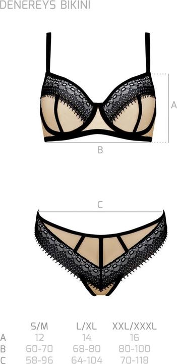 Produktbild Casmir CA Denerys bikini beige-black S/M (S, M)