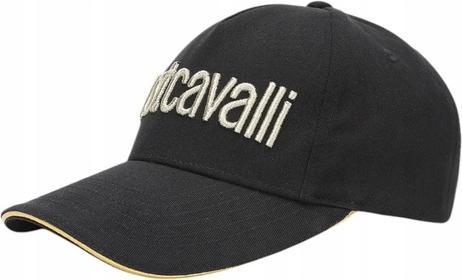 Actual product image Just Cavalli Jc Baseball Cap Logo Stickerei 3D Up Schwarz