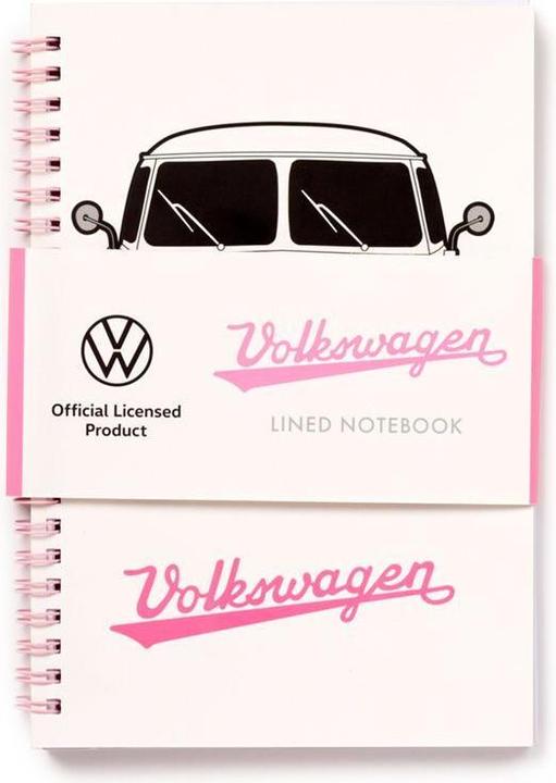 Image du produit Puckator Volkswagen VW T1 Bulli Summer Love carnet de notes ligné A5 avec reliure à spirale (A5, À rayures)