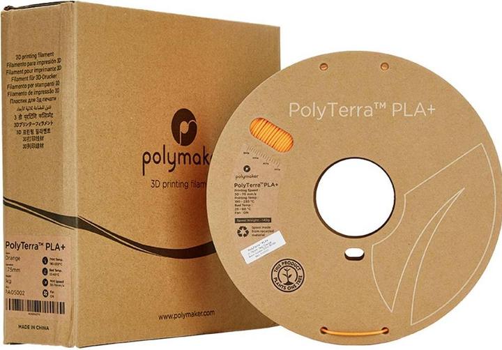 Produktbild Polymaker PolyTerra PLA+ Orange 1.75mm 1kg (PLA+, 1.75 mm, 1000 g)