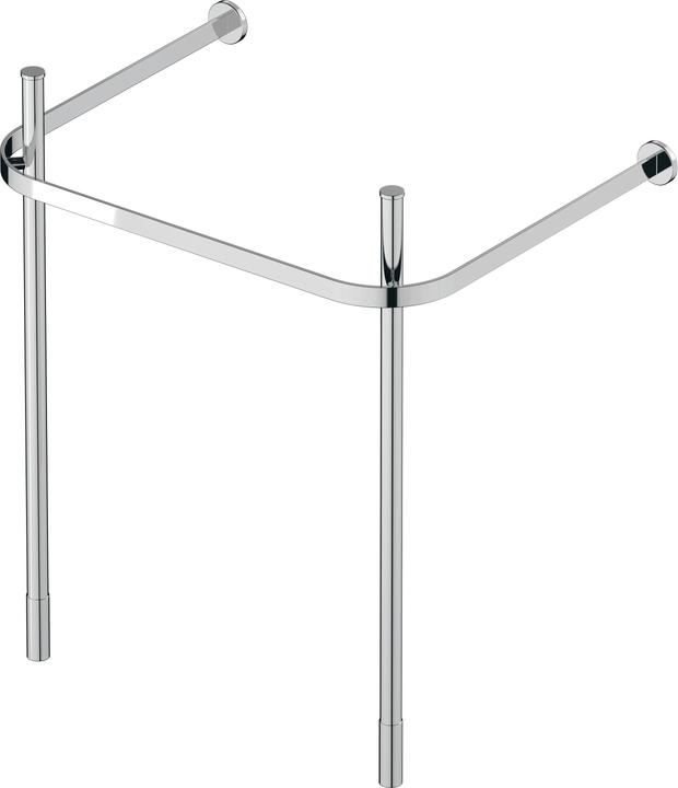 Actual product image Duravit Metal bracket HAPPY D.2 height-adjust. +50mm chr f WT 231865 chrome (62.5 x 49 x 80 cm)