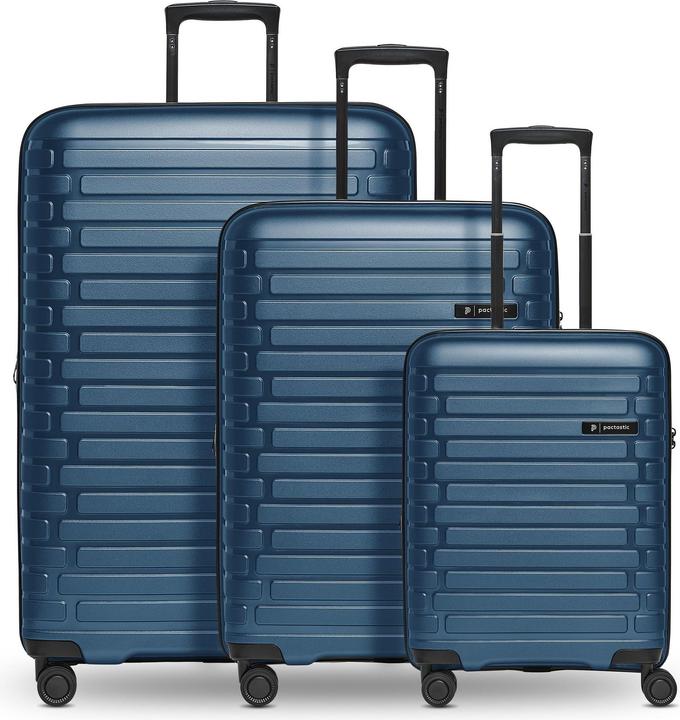 Produktbild Pactastic Collection 04 THE THREE SET + 4 Rollen Kofferset 3-teilig mit Dehnfalte (216 l)