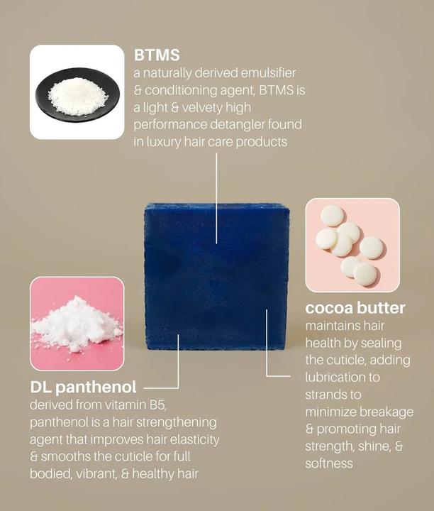 Actual product image Green Room Shampoo & Conditioner Set Color Correction Blue (Solid shampoo)