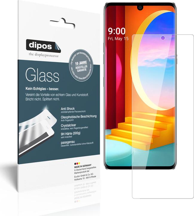 Dipos Displayschutz Anti-Shock (1 Stück, LG Velvet)