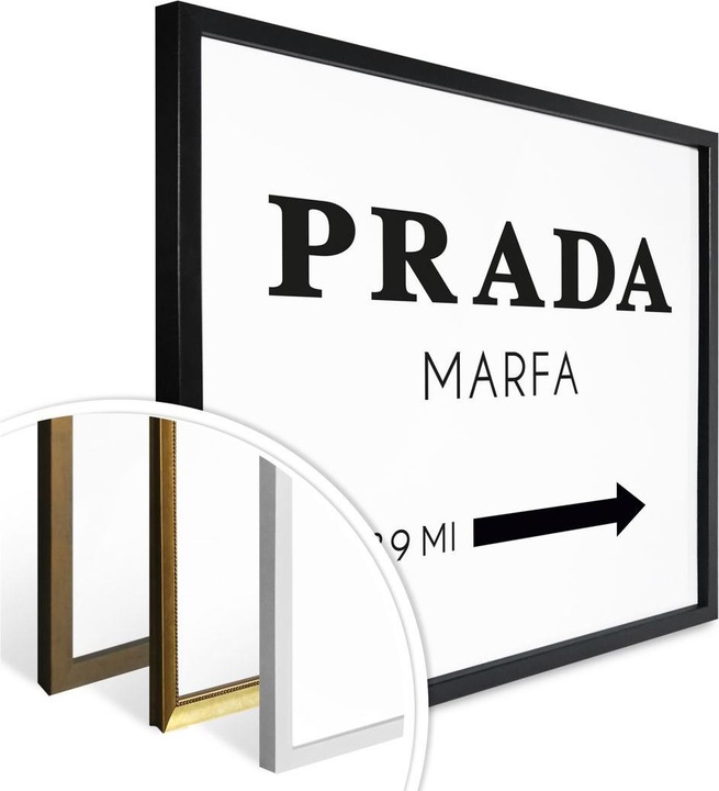Actual product image Trenddeko Poster Prada Marfa 60 x 50 cm, paper (60 x 50 cm)