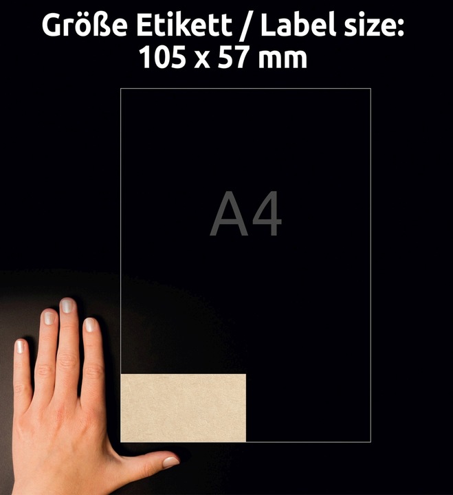 Image du produit Avery Étiquettes marron naturel