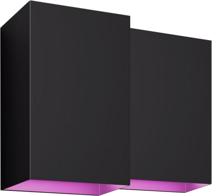 Productafbeelding Philips Hue Resonate muurlamp Wit en Kleur zwart 2-pak