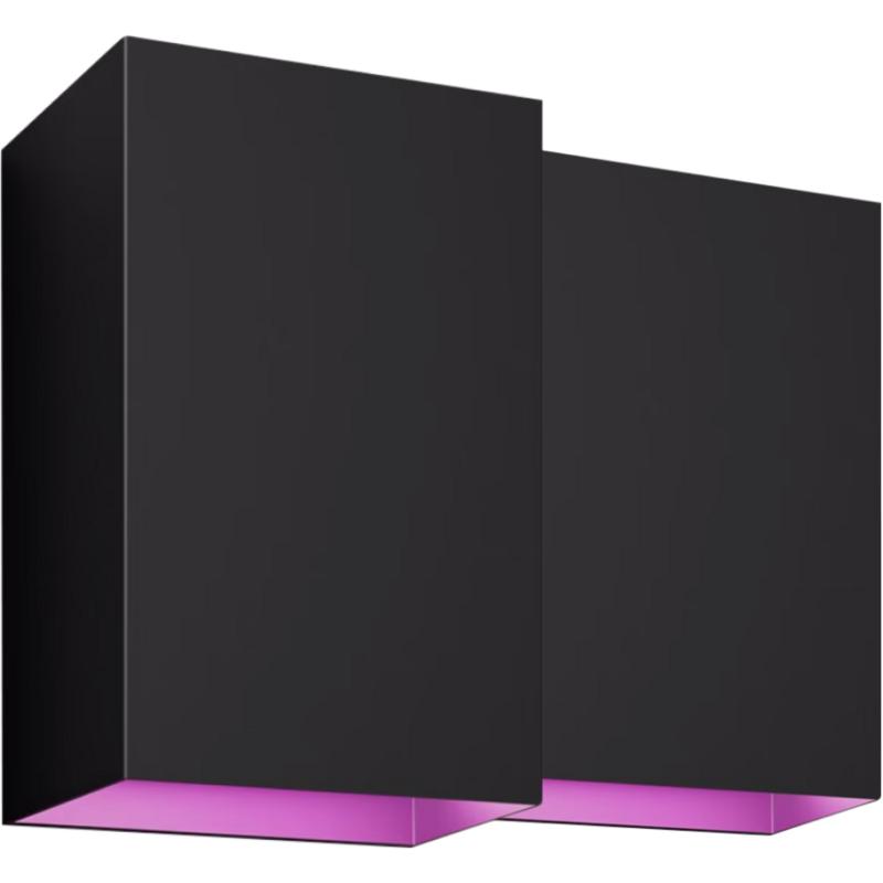 Philips, Illuminazione esterna, Hue Resonate muurlamp Bianco e Colore confezione da 2 pezzi (IP44)