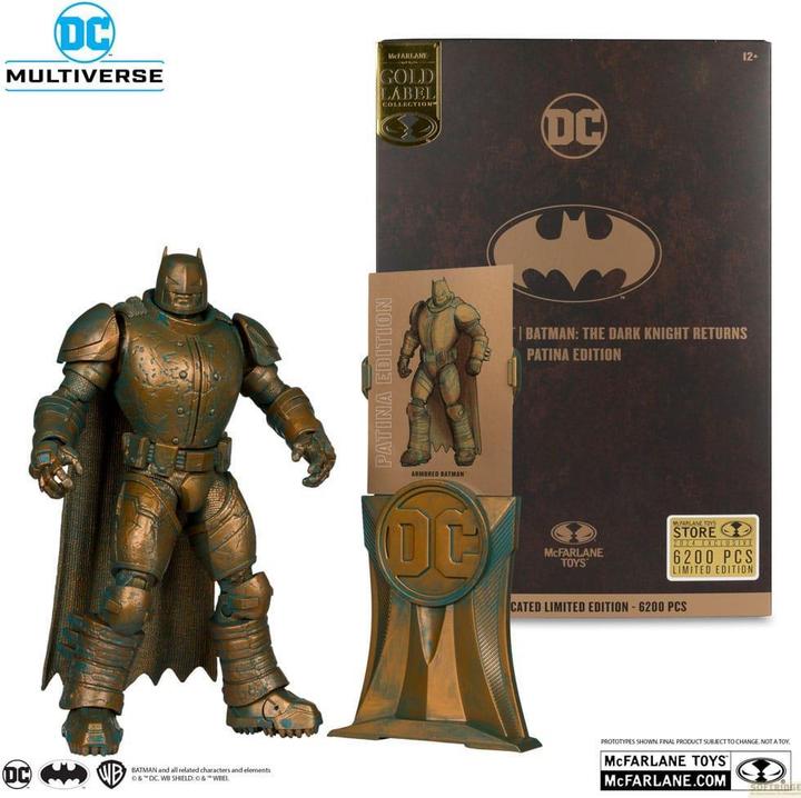 Actual product image McFarlane DC Multiverse Action Figure Armored Batman (Batman: The Dark Knight Returns) Patina Edition (Gold La