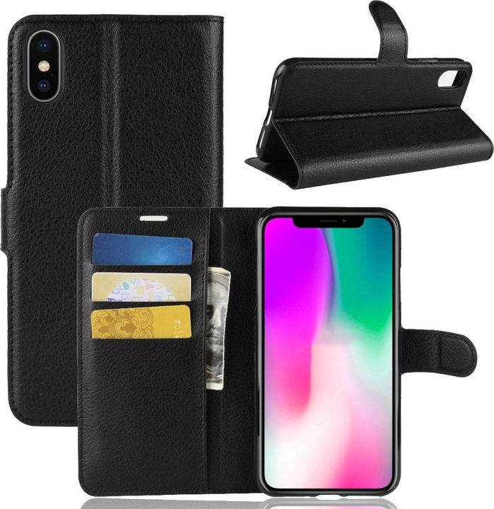 Produktbild Cover-Discount Leder Hülle mit Kartenfach (Apple iPhone XR)