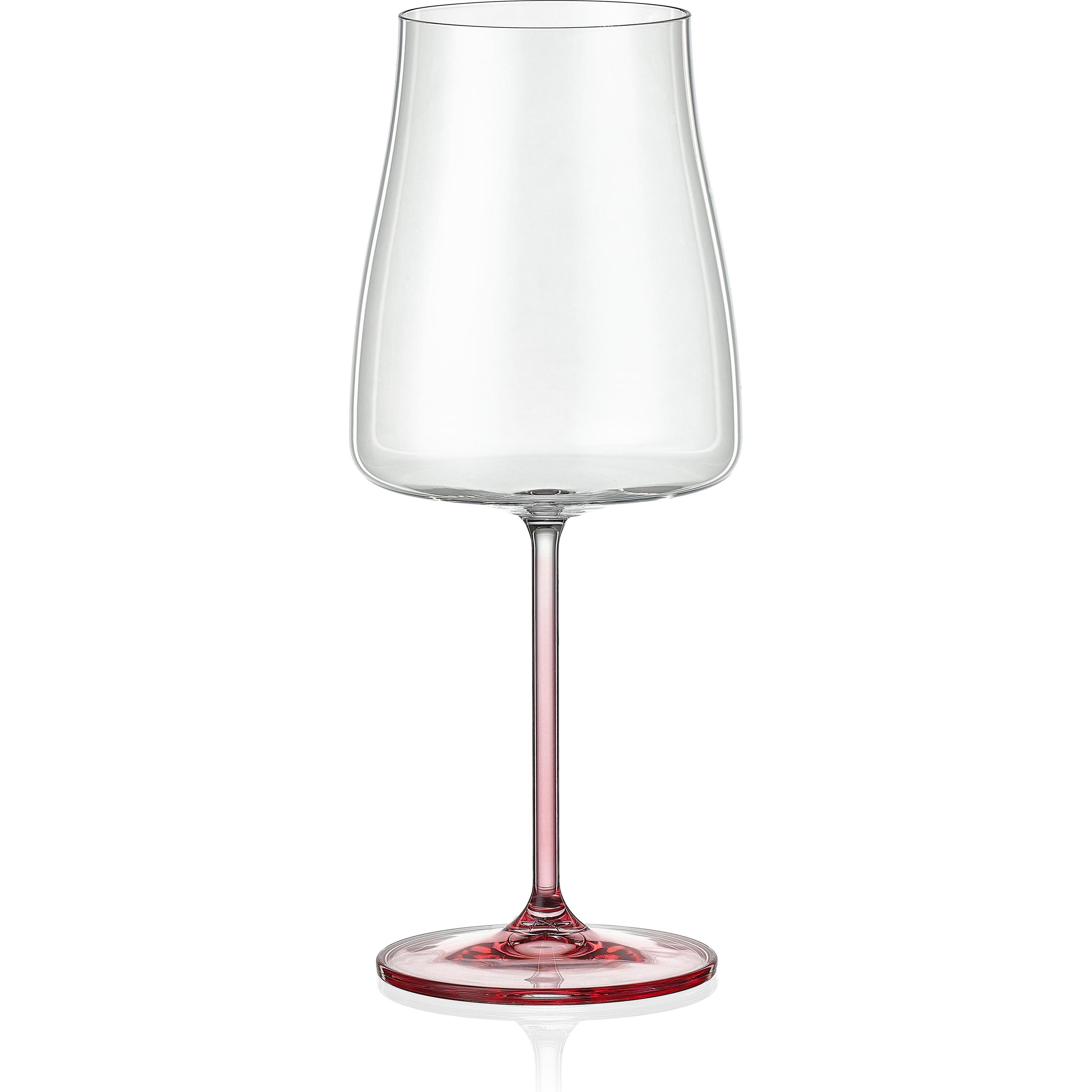 6x Bohemia Cristal Selection Weinke.Alex 400rose, Weingläser, Transparent