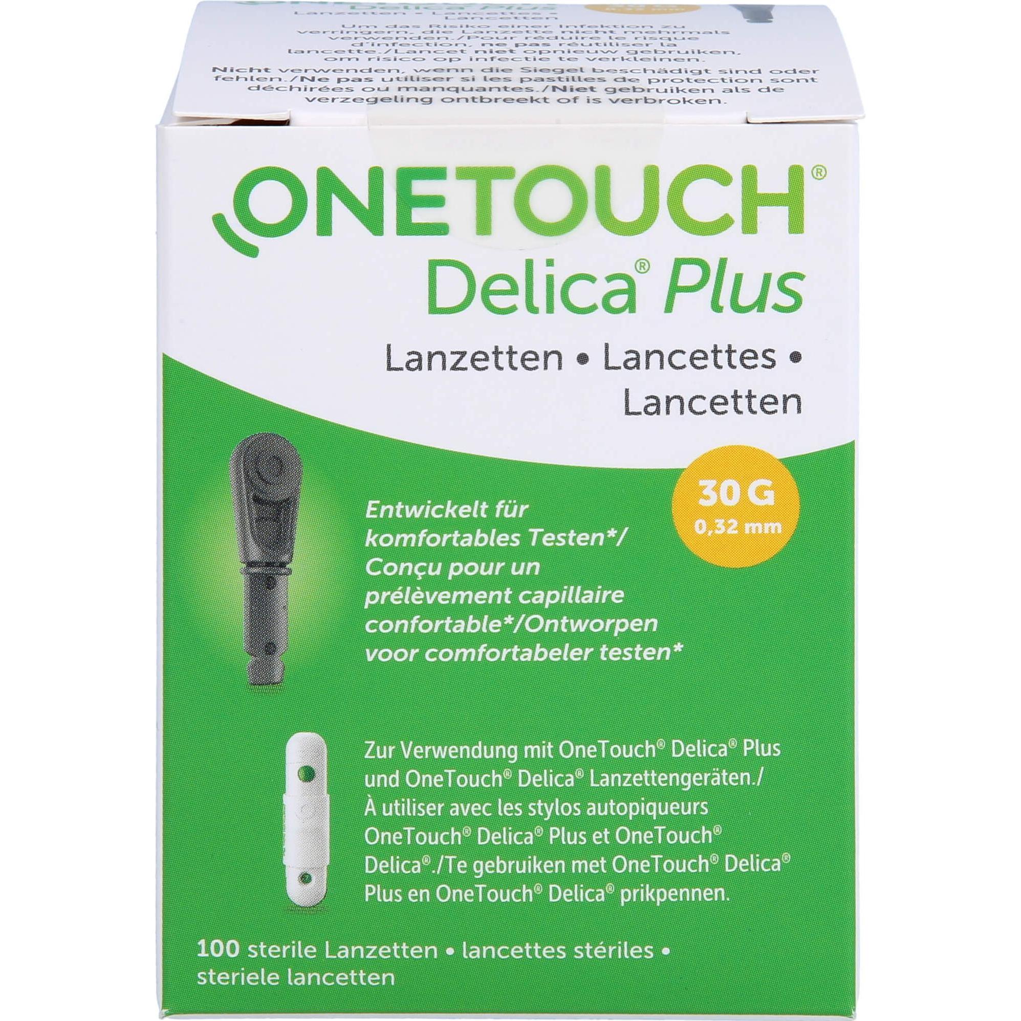 Thumbnail - OneTouch, Bluttest, One Touch Delica Plus Lanzetten, 100 St LAN (Lanzette)