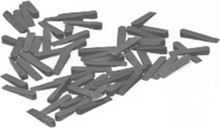Tectool TILES, PLASTIC, 250 PIECES, 30x7x0-5MM