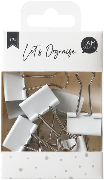 Immagine prodotto Herlitz Clip per fascicoli Clip per raccoglitori bianche 25mm 10pz. (10 x)