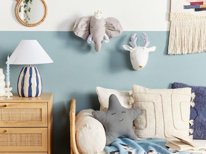 Image du produit Beliani Décoration murale Tête de doudou Chevreuil Blanc SUZY