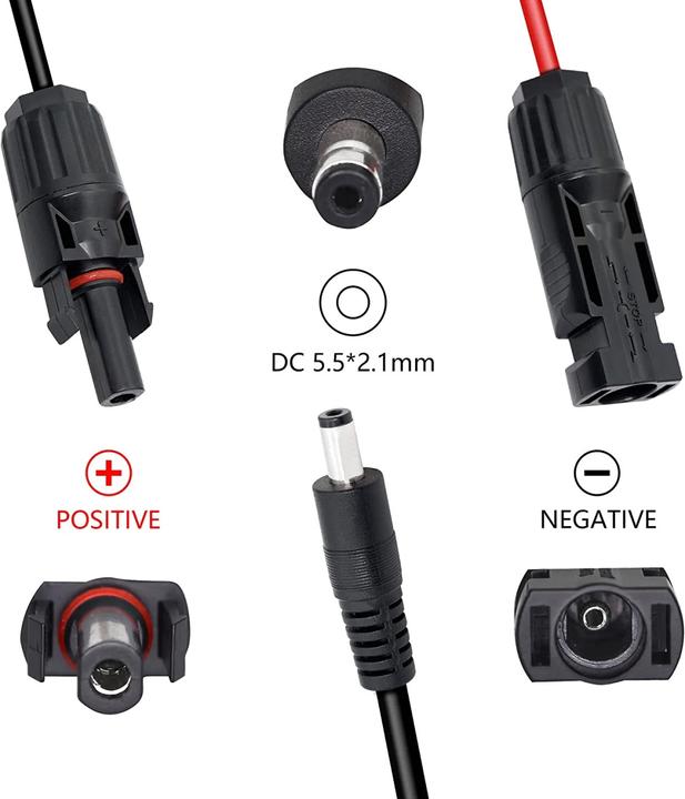 Actual product image Voltima AK-MC-DC Adapter cable DC to DC5521 (Solar system mounting material)