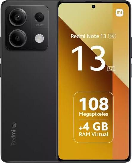 Image du produit Xiaomi Redmi Note 13 (256 Go, Midnight Black, 6.67", Double SIM hybride, 4G)
