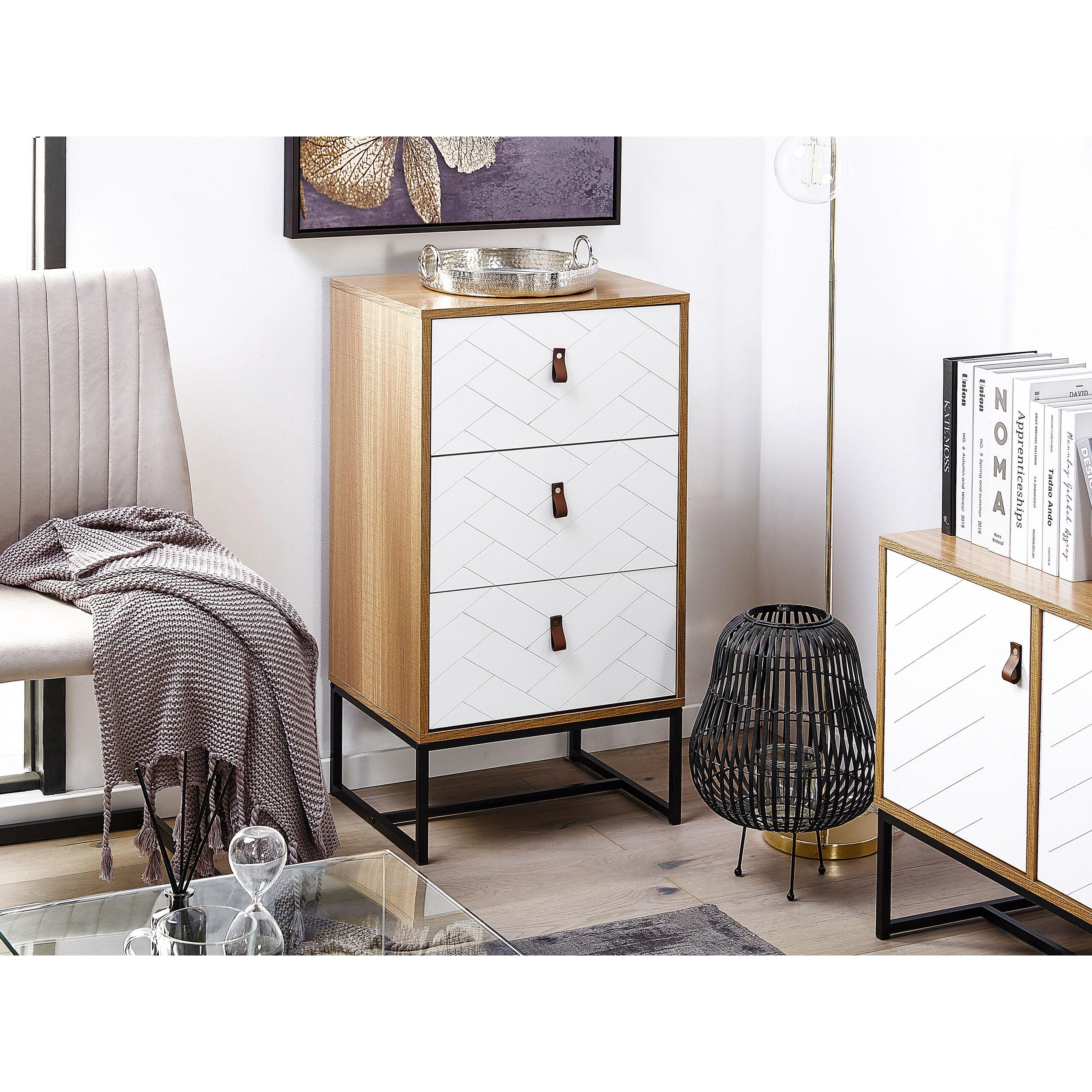 Thumbnail - Beliani, Kommode + Sideboard, Nueva (49 x 91 x 38 cm)