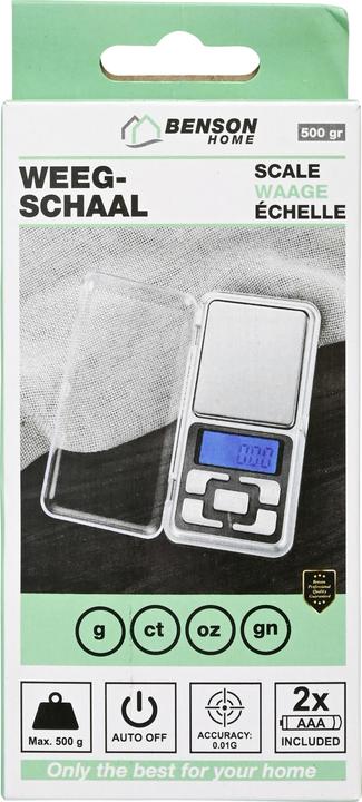 Actual product image Benson Digital precision scales up to 500 g, graduation 0.1 g